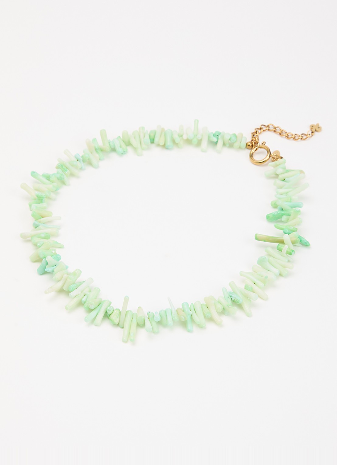 Babs The Label The Ocean ketting verguld - detail 3 groen