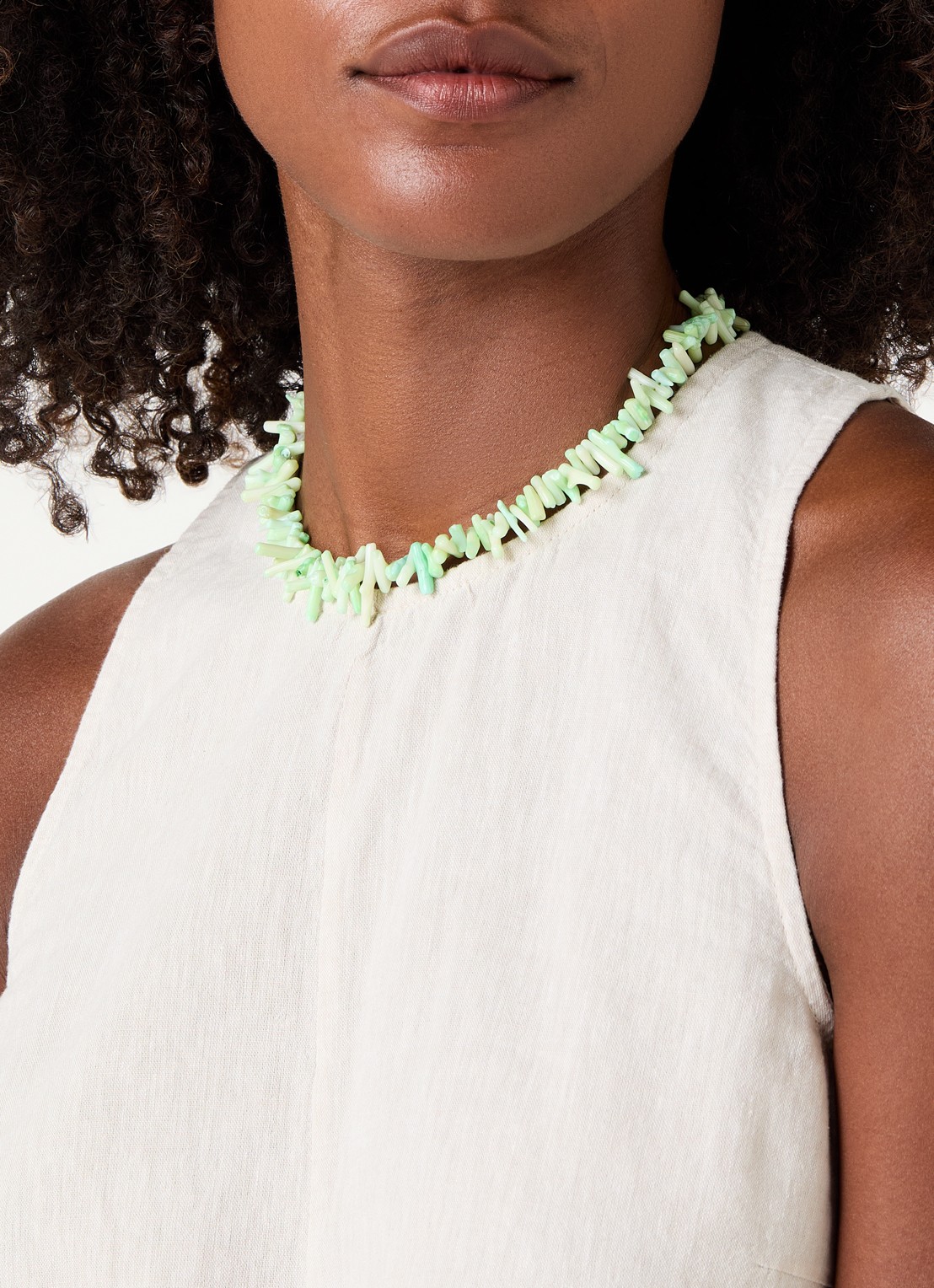 Babs The Label The Ocean ketting verguld - voorkant 2 groen