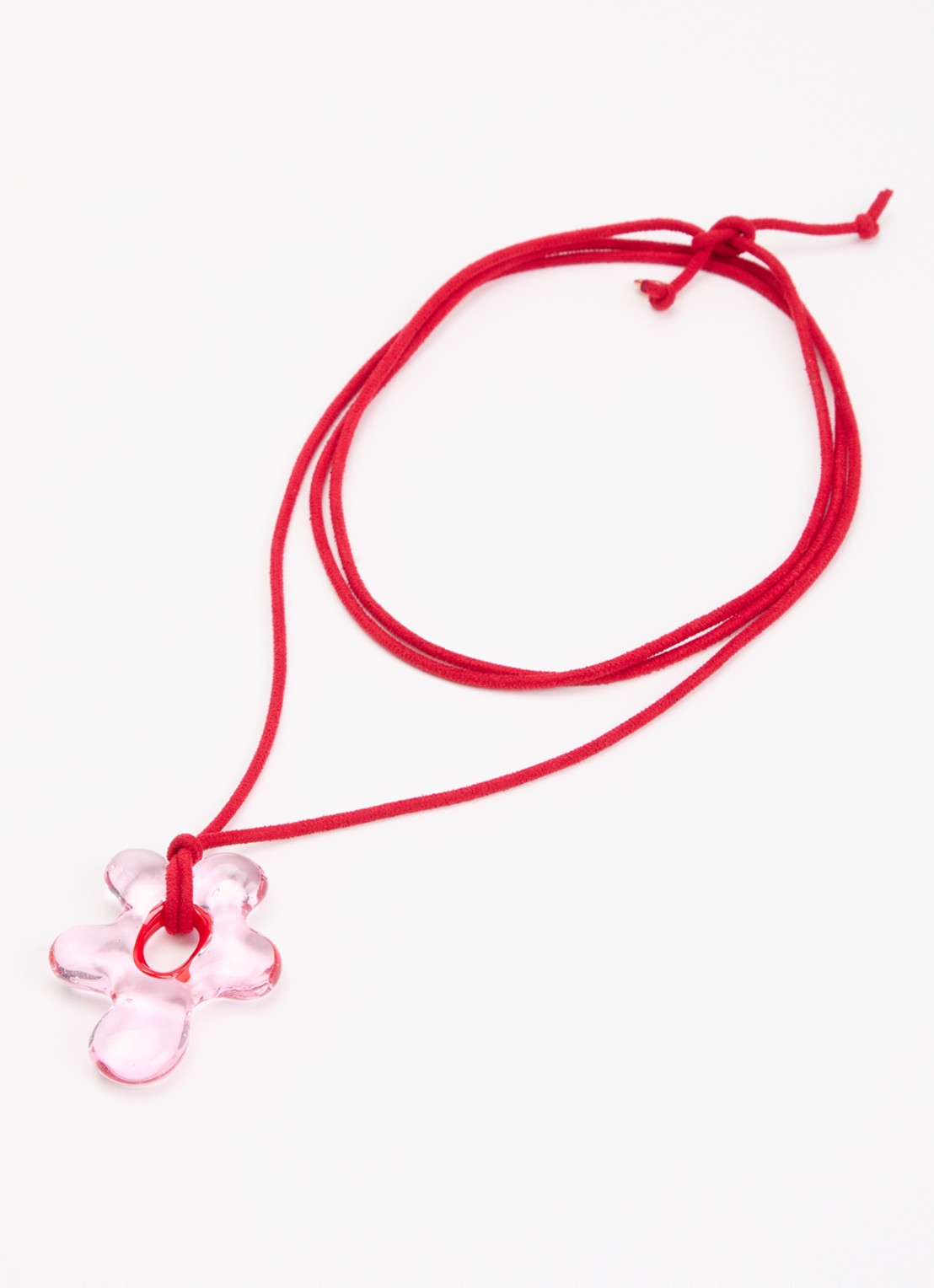 Babs The Label Wild Bloom ketting - detail rood