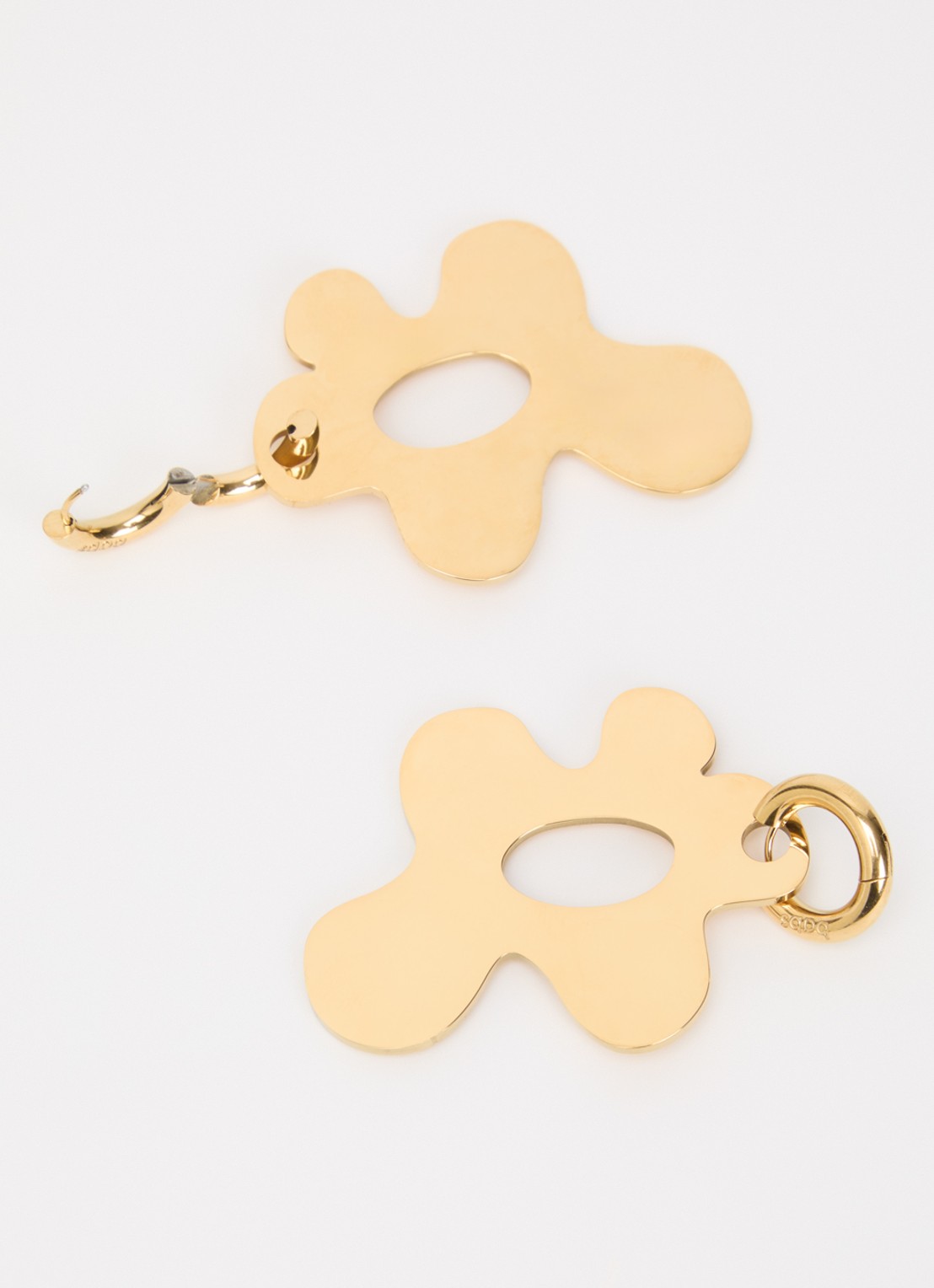 Babs The Label Wild Bloom oorringen verguld met hanger - detail 3 goud