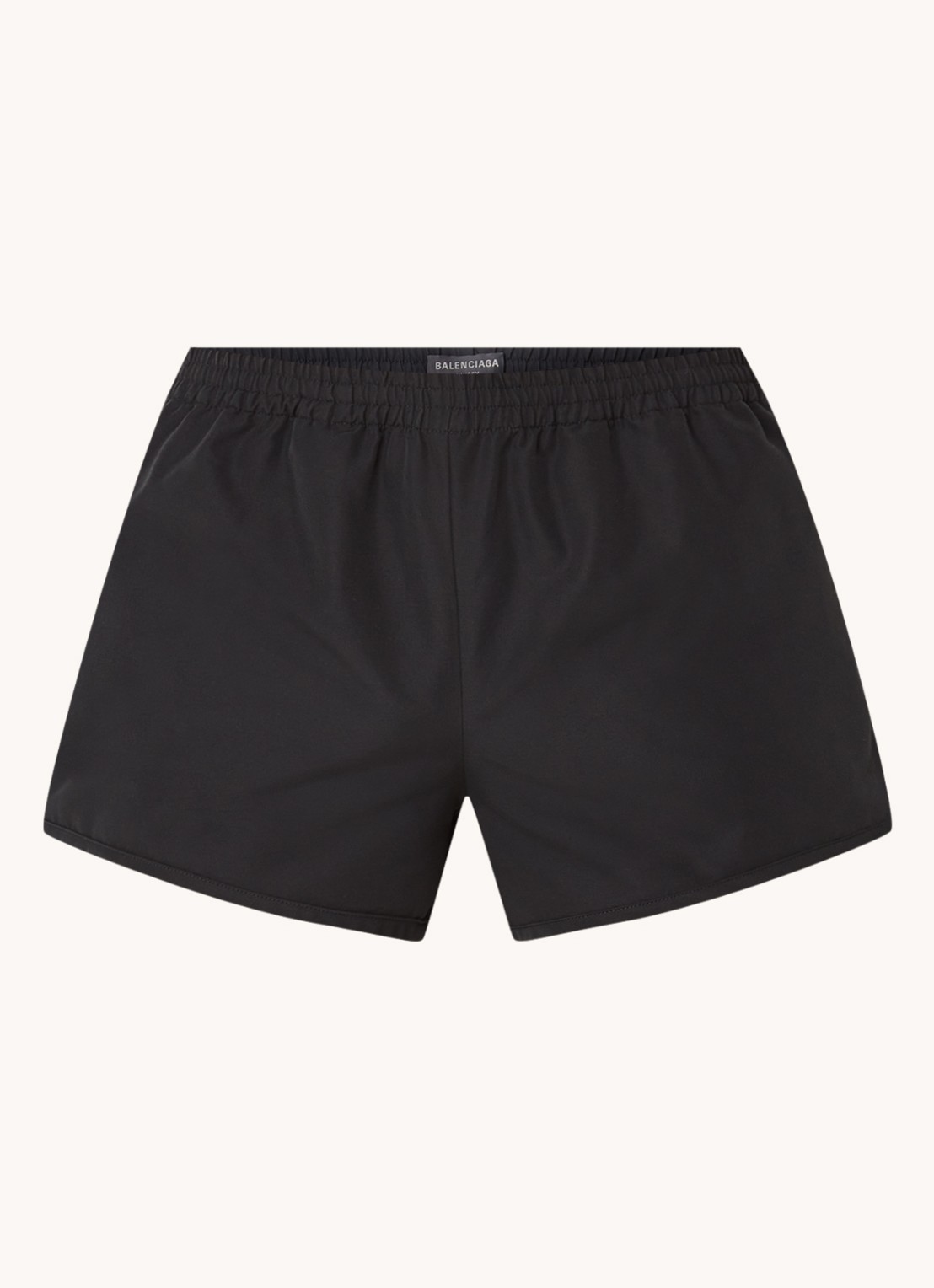 Balenciaga #25 zwemshorts met steekzakken - voorkant 3 zwart