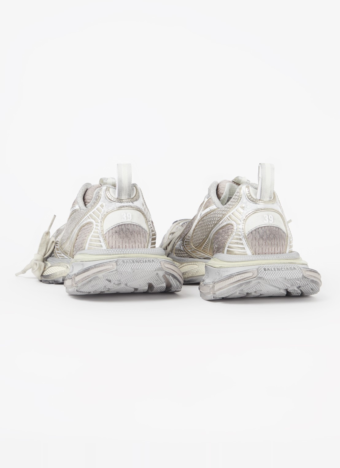 Balenciaga 3XL Runner sneaker met mesh details - detail 4 grijs