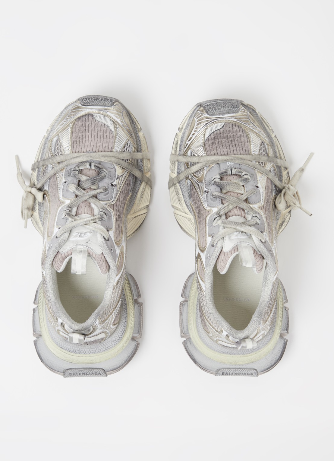 Balenciaga 3XL Runner sneaker met mesh details - detail 5 grijs