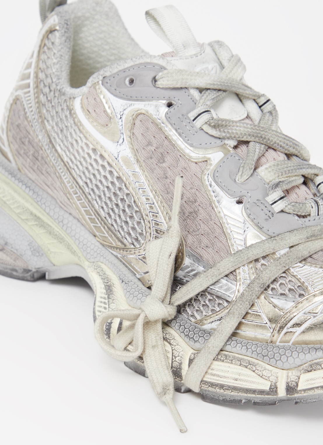 Balenciaga 3XL Runner sneaker met mesh details - detail 6 grijs