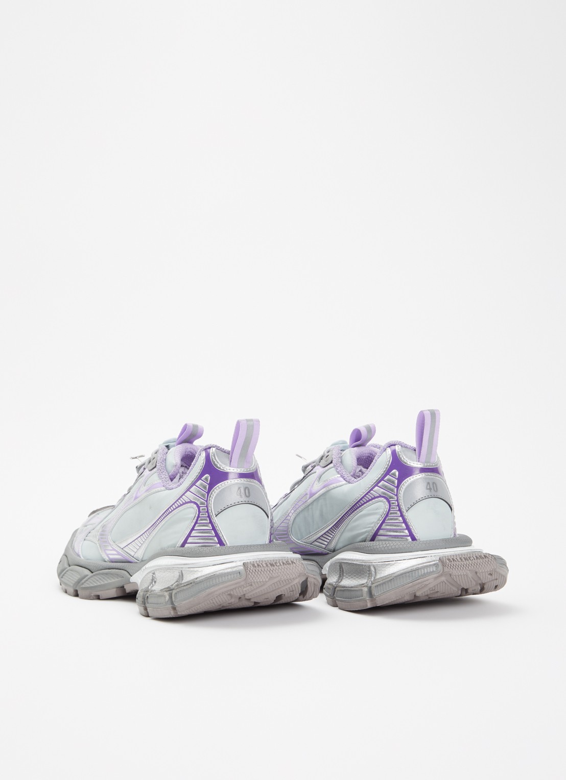 Balenciaga 3XL Runner sneaker met mesh details - achterkant 6 lila