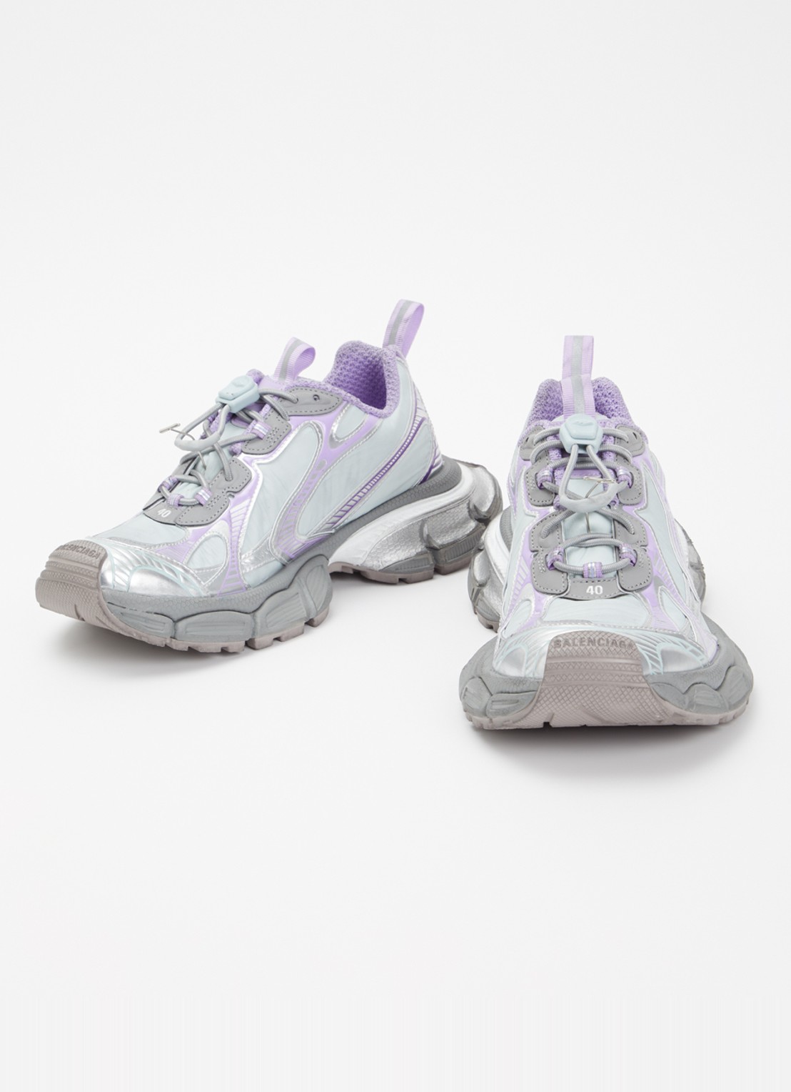 Balenciaga 3XL Runner sneaker met mesh details - detail lila