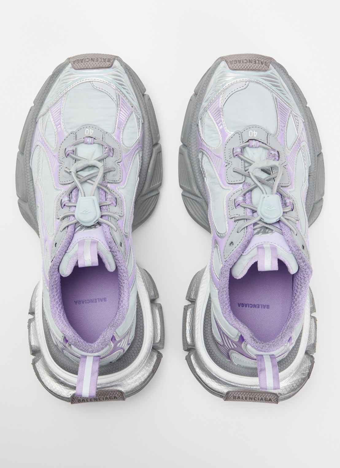 Balenciaga 3XL Runner sneaker met mesh details - detail 2 lila