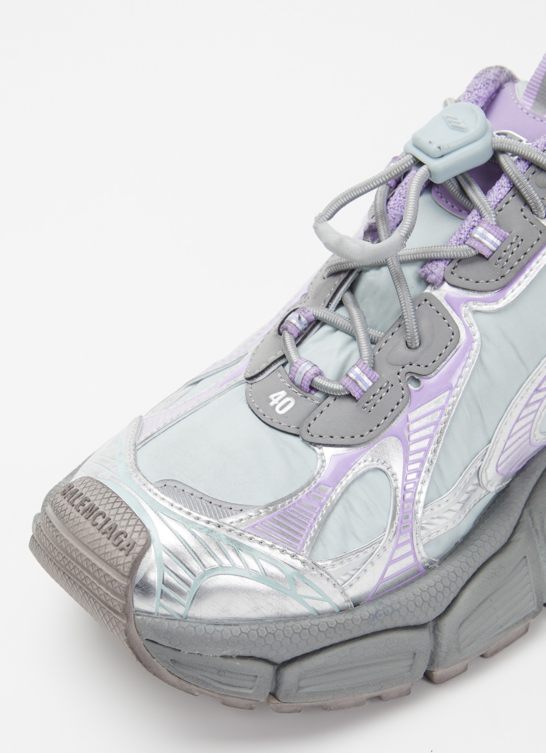 Balenciaga 3XL Runner sneaker met mesh details - detail 4 lila