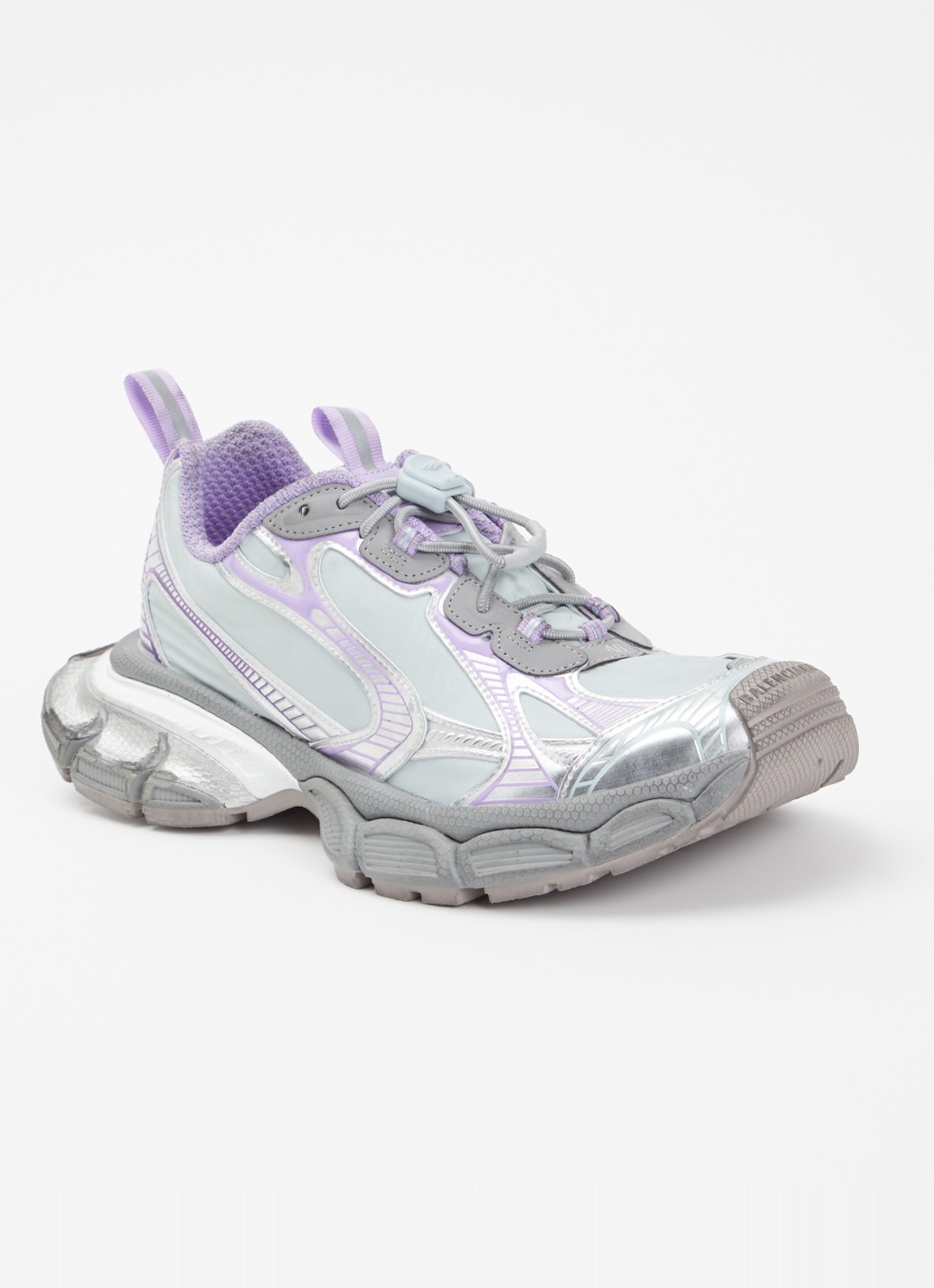 Balenciaga 3XL Runner sneaker met mesh details - voorkant 5 lila