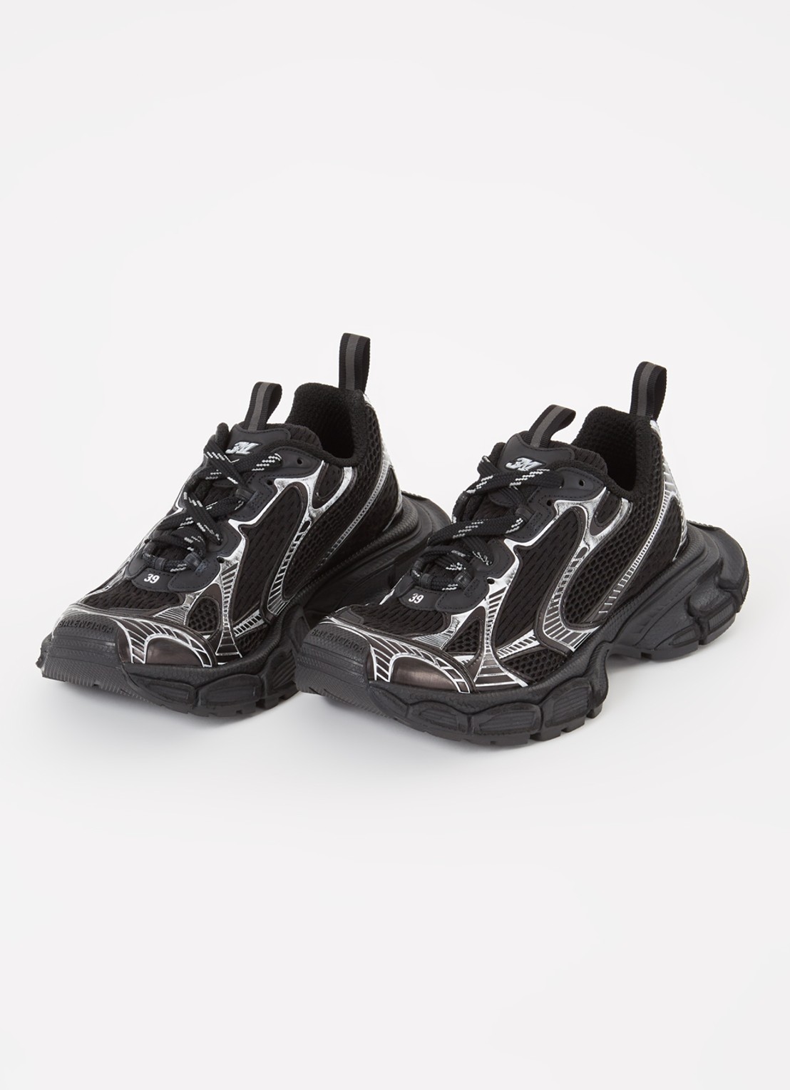 Balenciaga 3XL sneaker met mesh details  - detail 3 zwart