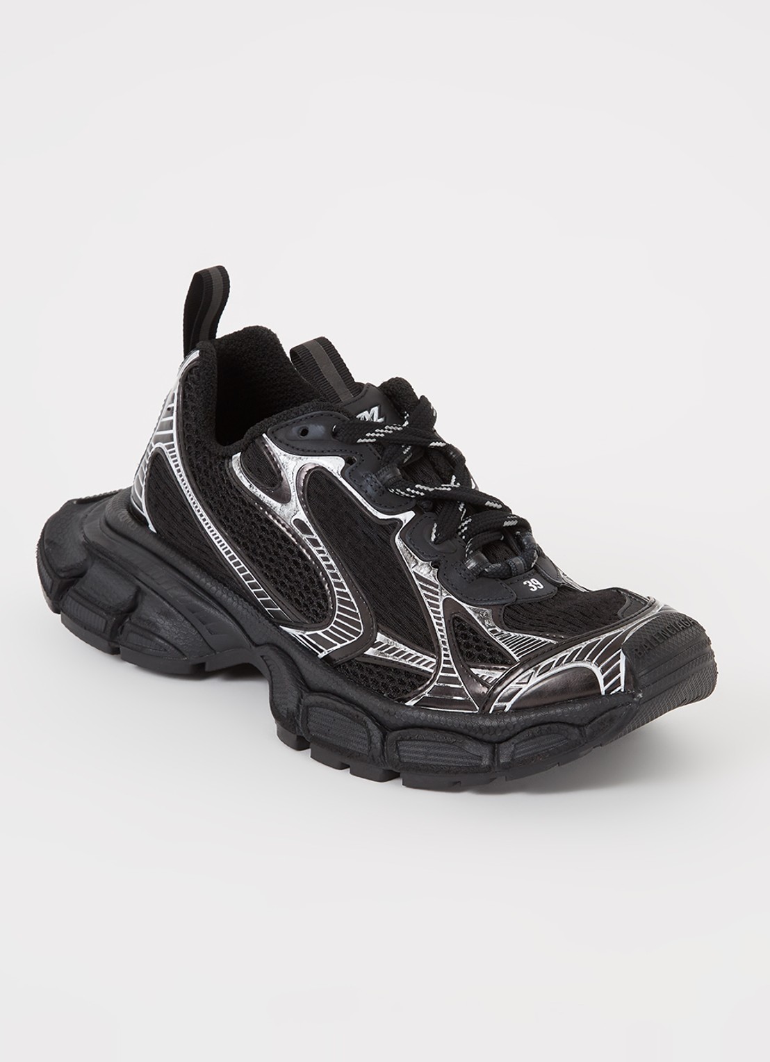 Balenciaga 3XL sneaker met mesh details  - voorkant zwart