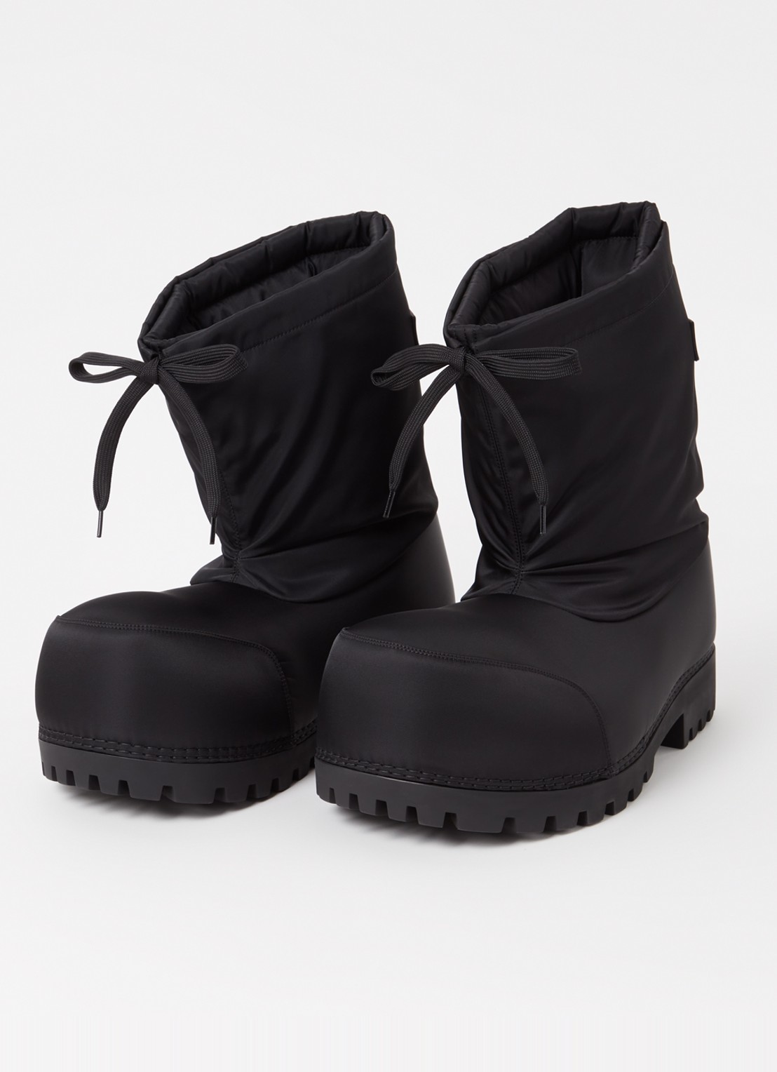 Balenciaga Alaska snowboot met logo - detail zwart