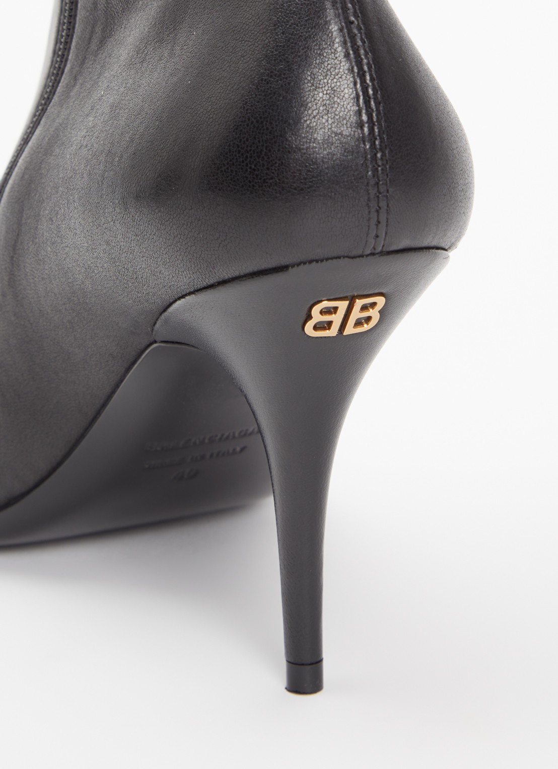 Balenciaga Avenue enkellaarsje van geitenleer - detail 5 zwart