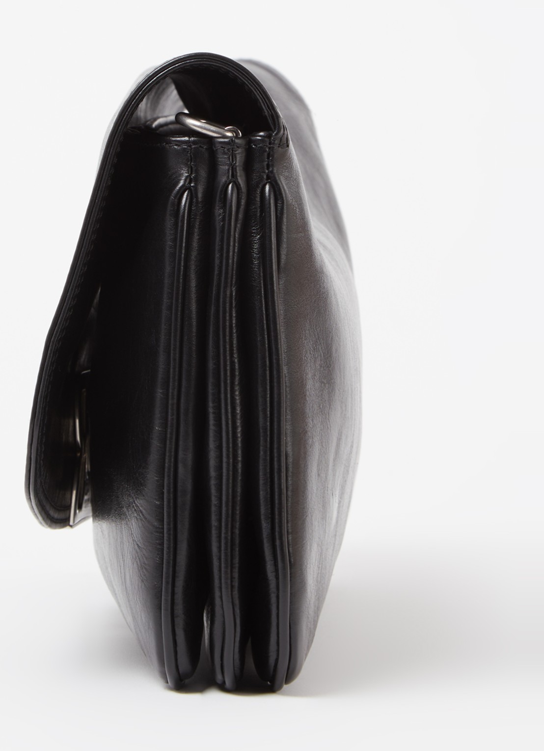 Balenciaga BB flap clutch van kalfsleer - detail 3 zwart