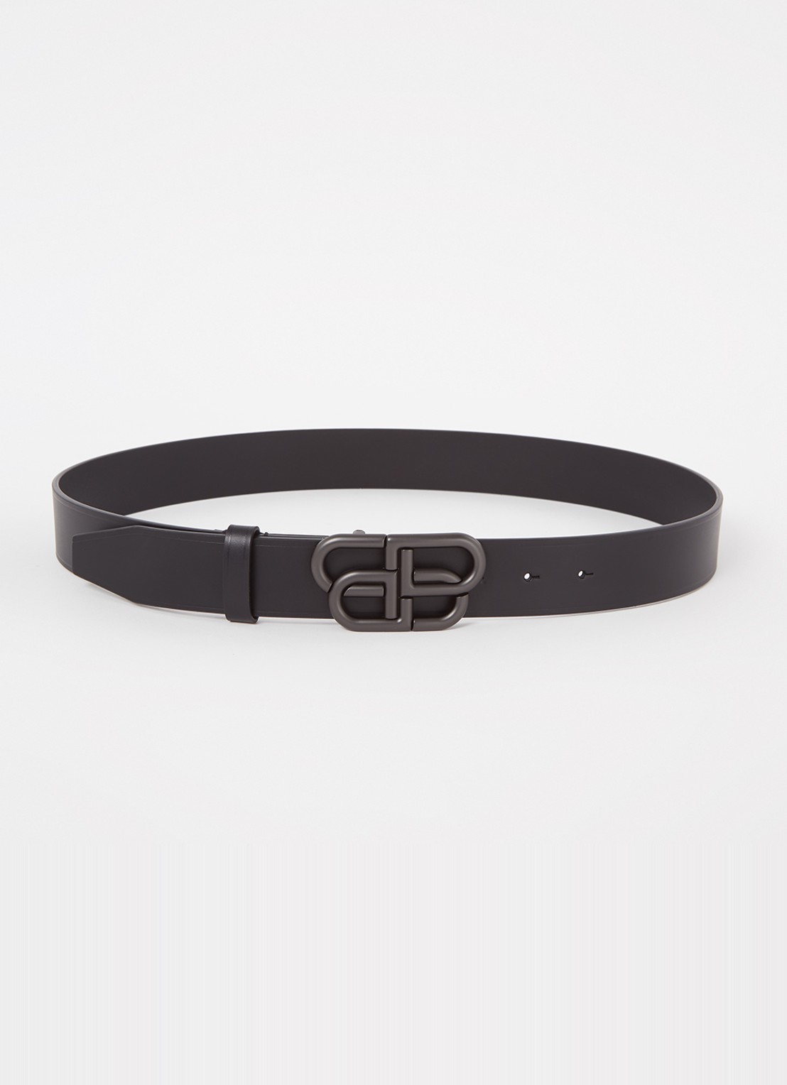 Balenciaga BB Large riem van kalfsleer - voorkant 2 zwart