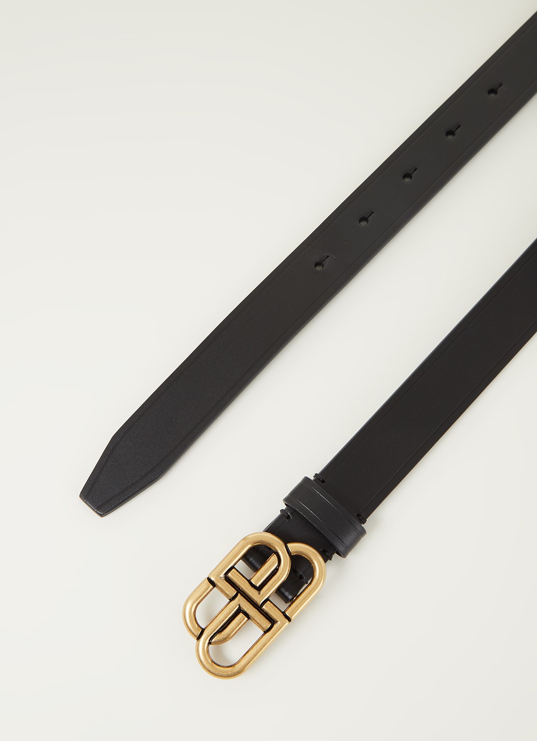 Balenciaga BB riem van kalfsleer - detail 3 zwart