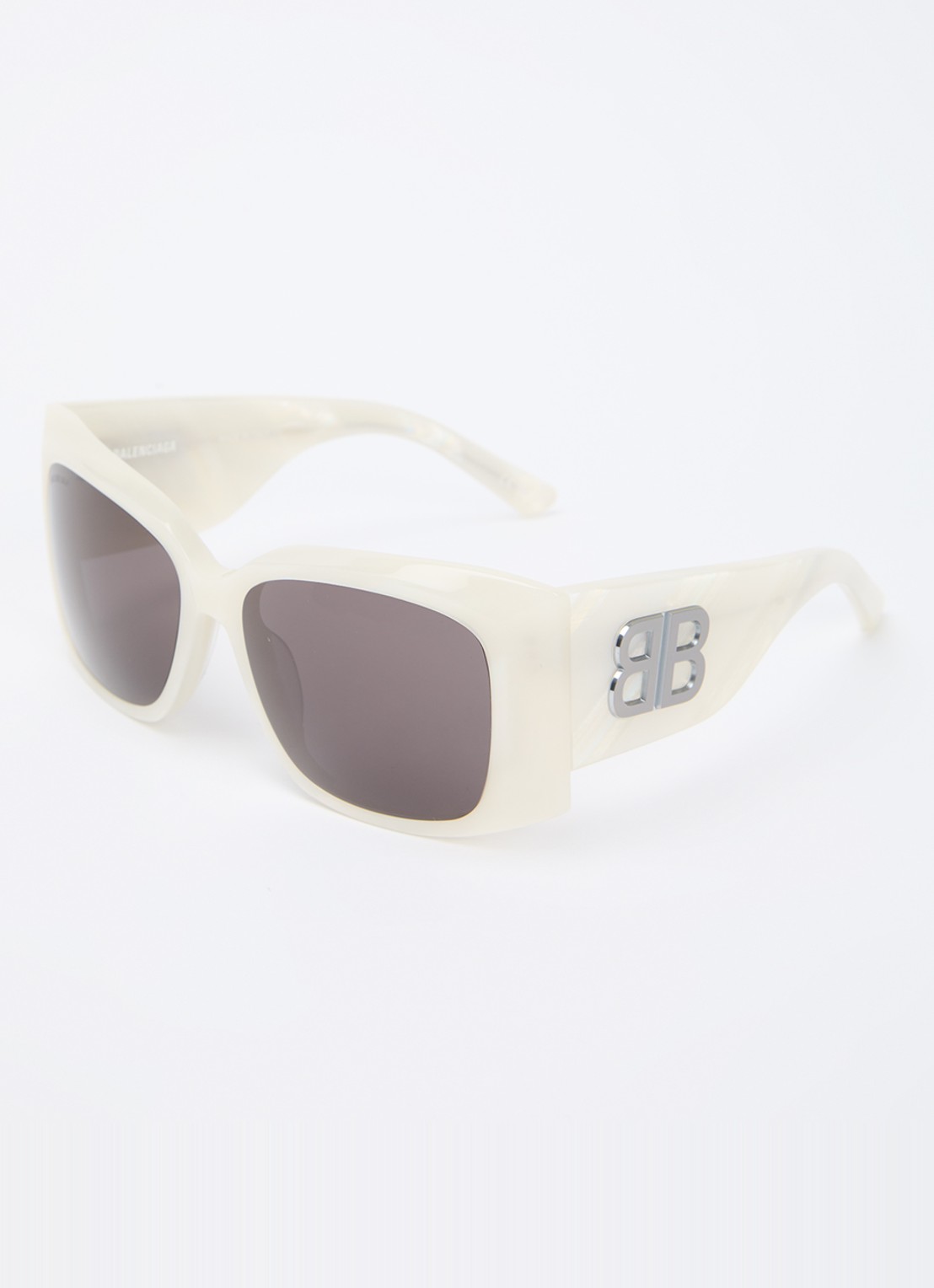 Balenciaga Butterfly zonnebril BB0443S - voorkant 3 wit