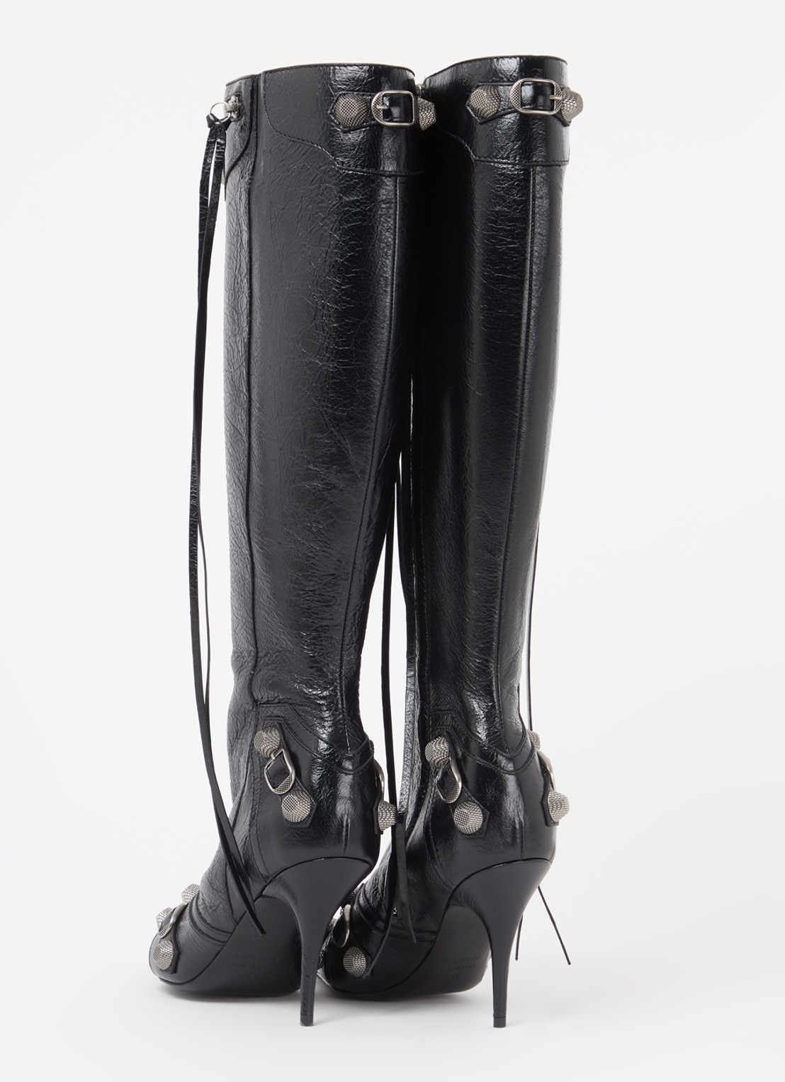 Balenciaga Cagole laars van kalfsleer  - detail 2 zwart