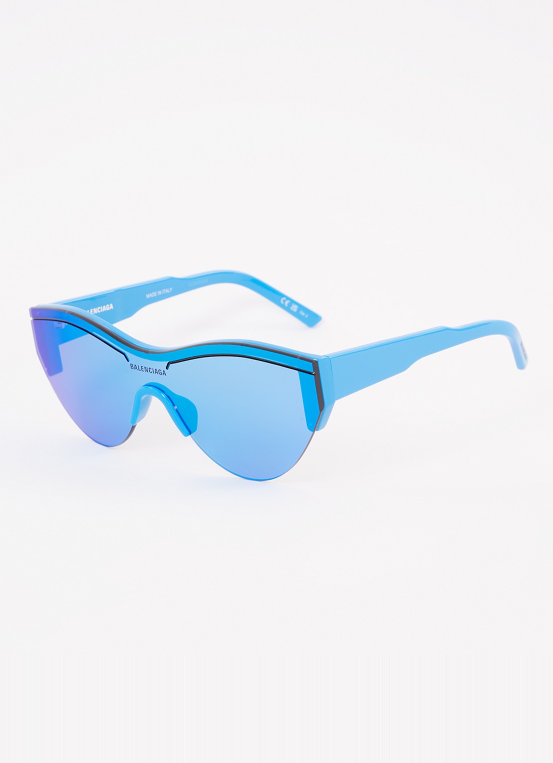 Balenciaga Cat Eye zonnebril BB0004S - voorkant 4 blauw
