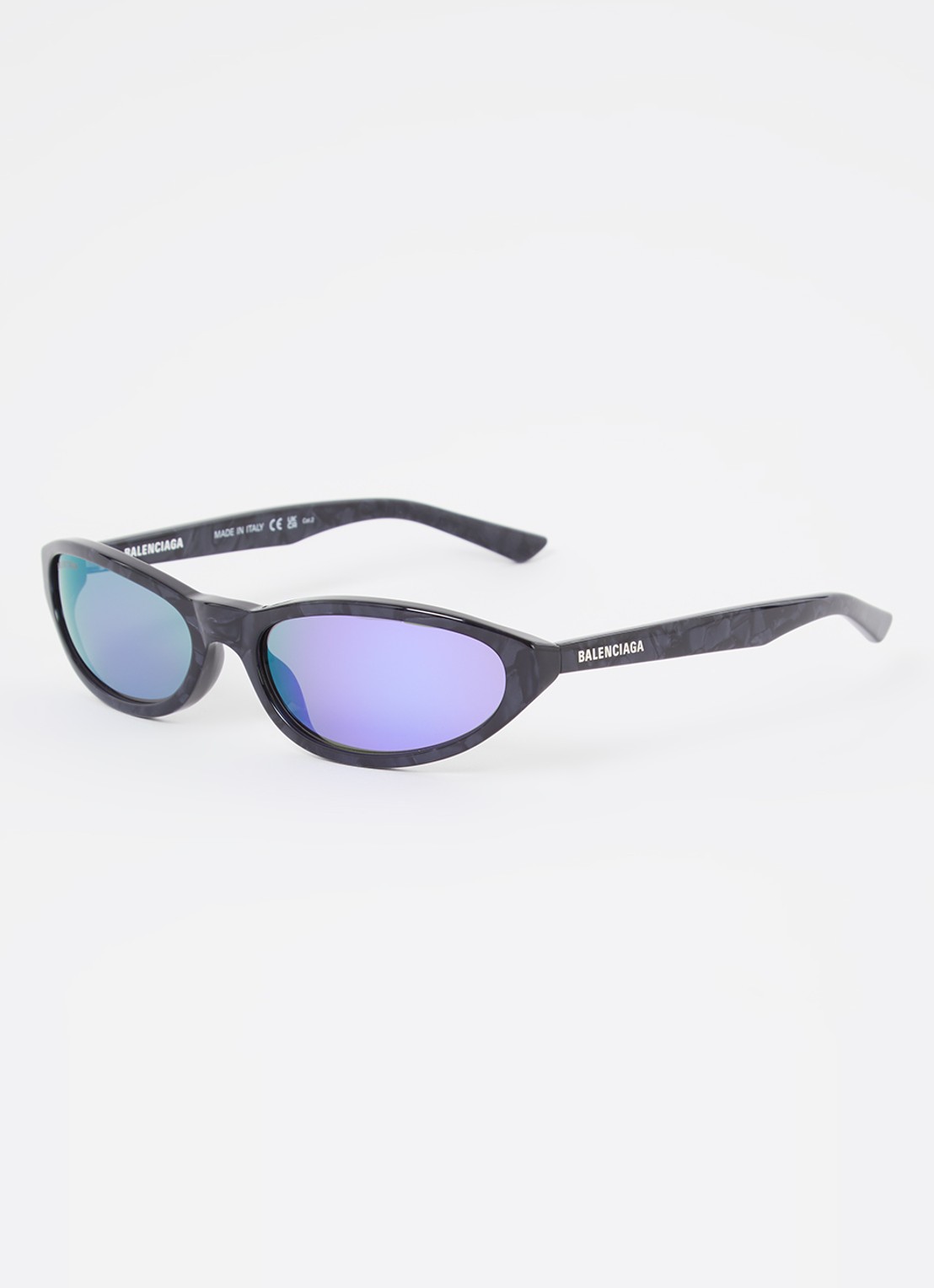 Balenciaga Cat Eye zonnebril BB0007S - voorkant zwart