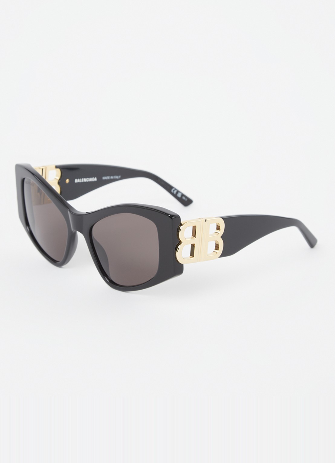 Balenciaga Cat Eye zonnebril BB0287S - voorkant 3 zwart