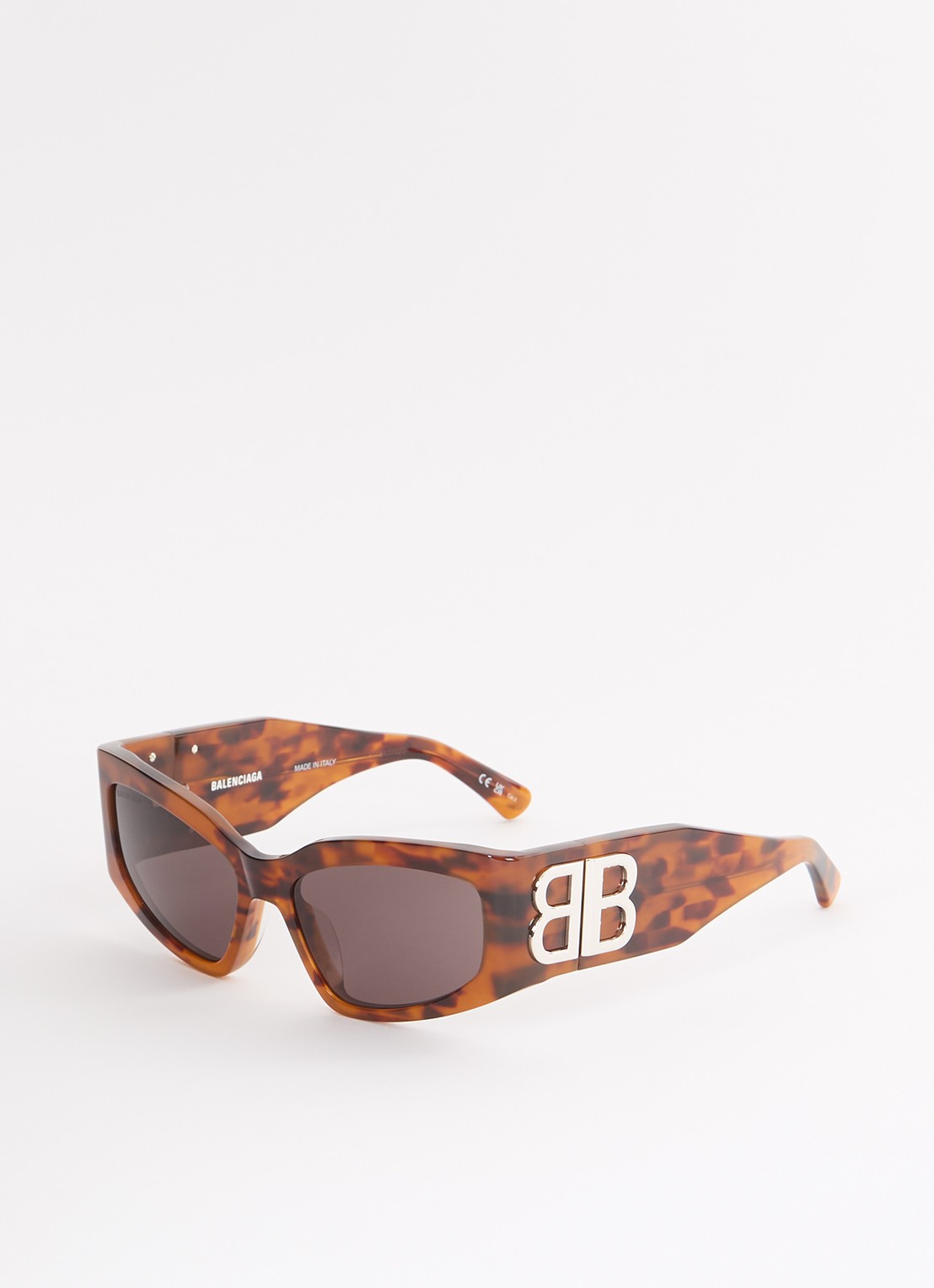 Balenciaga Cat Eye zonnebril BB0321S - voorkant 4 roodbruin