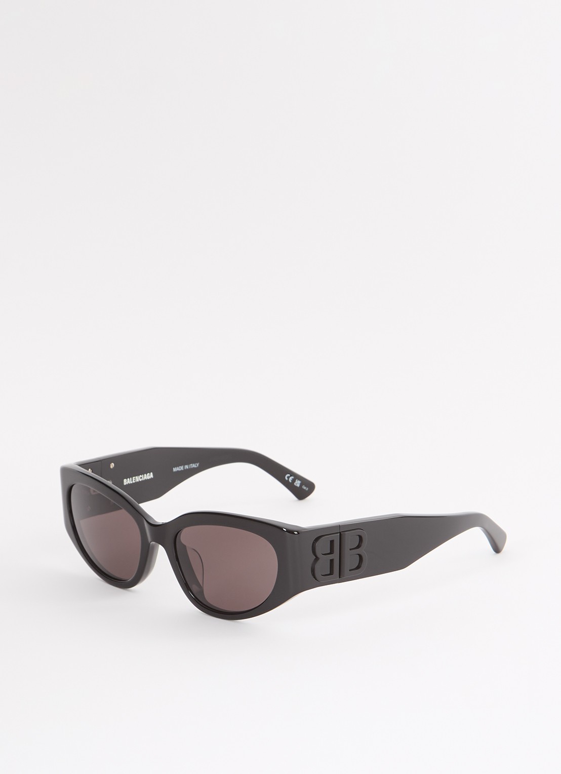 Balenciaga Cat Eye zonnebril BB0324SK - voorkant zwart