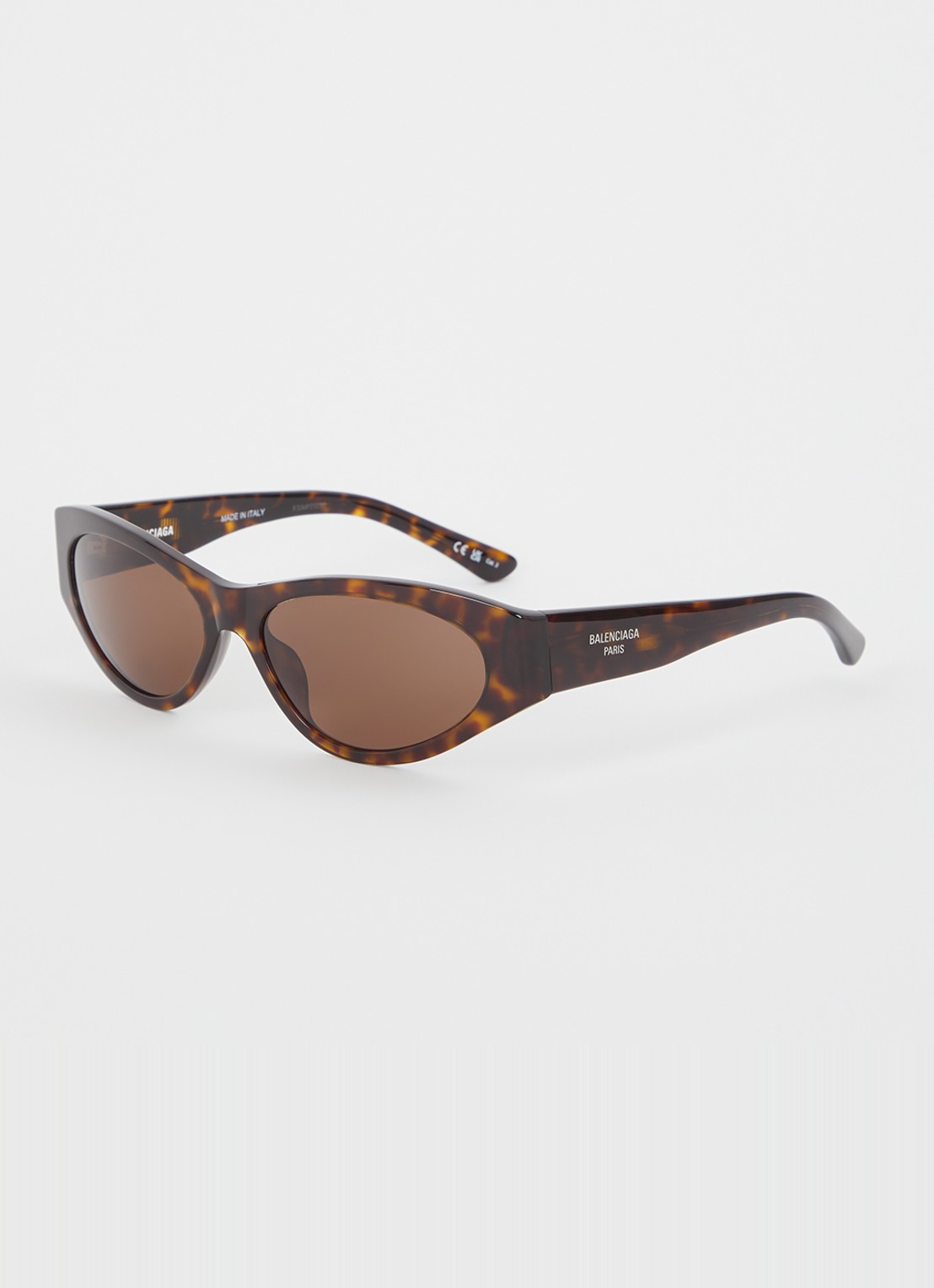 Balenciaga Cat Eye zonnebril BB0367S - voorkant donkerbruin