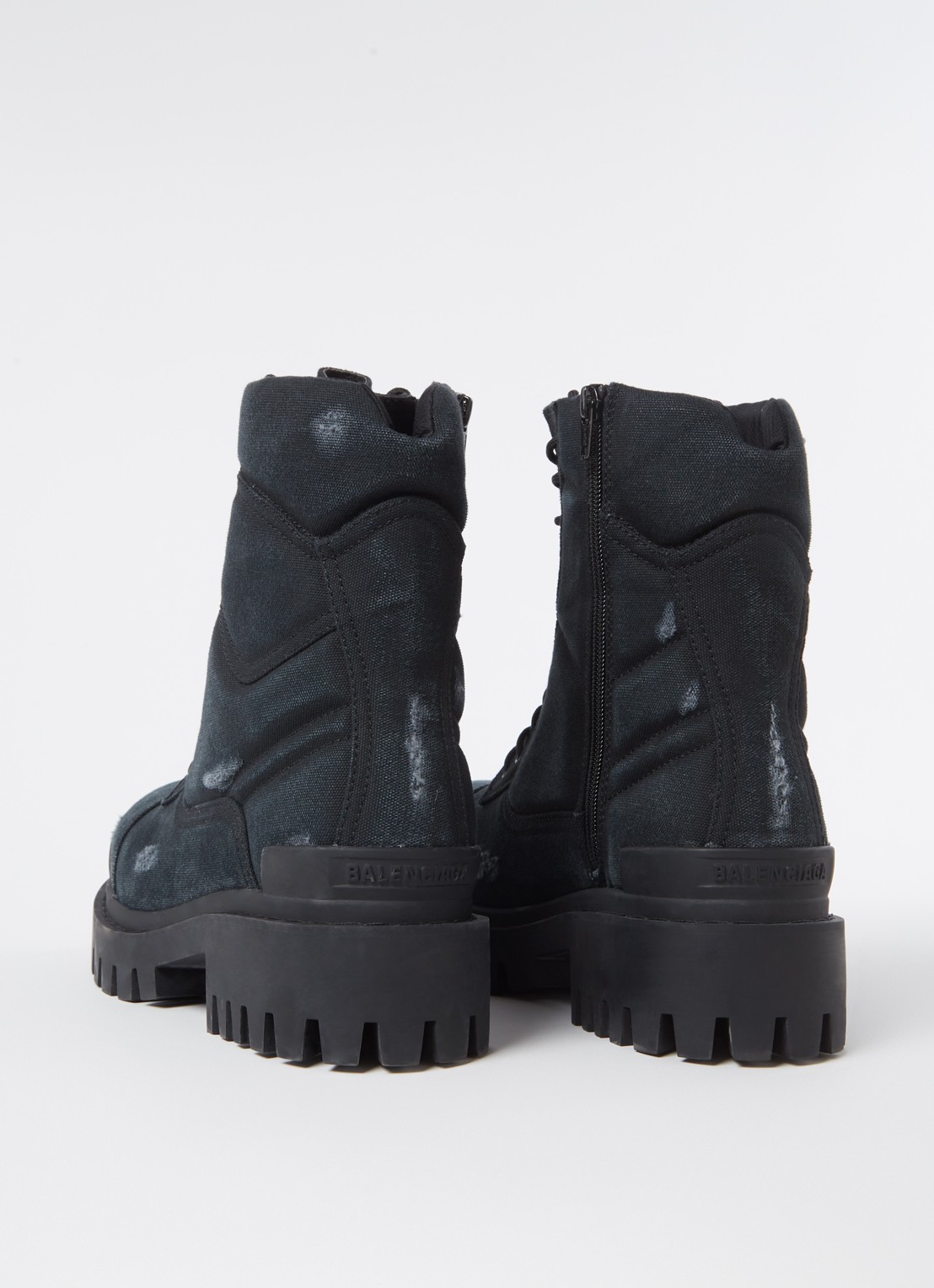 Balenciaga Combat Strike veterboot van canvas - detail 2 zwart