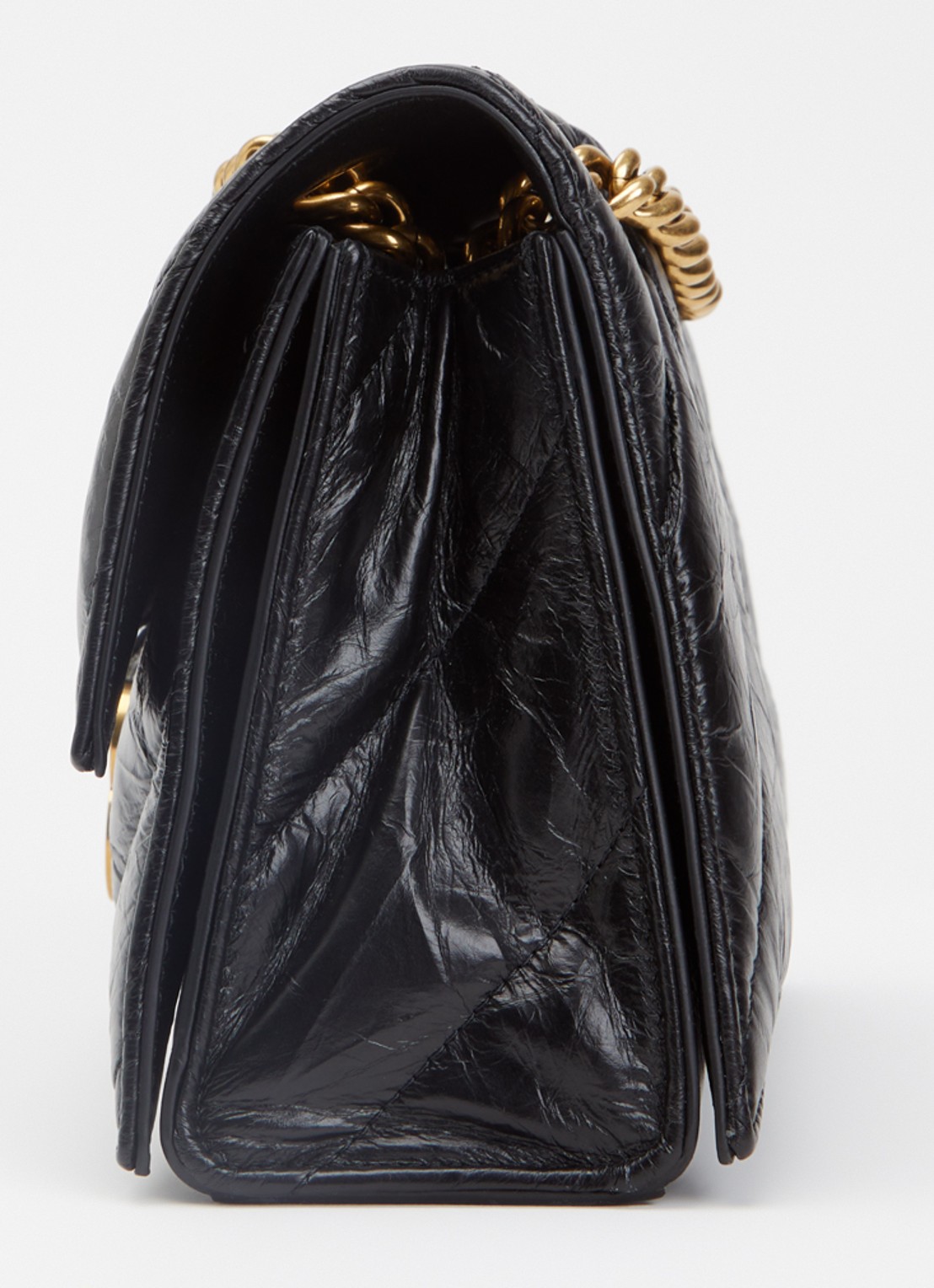 Balenciaga Crush schoudertas van kalfsleer met quilt patroon - detail 3 zwart