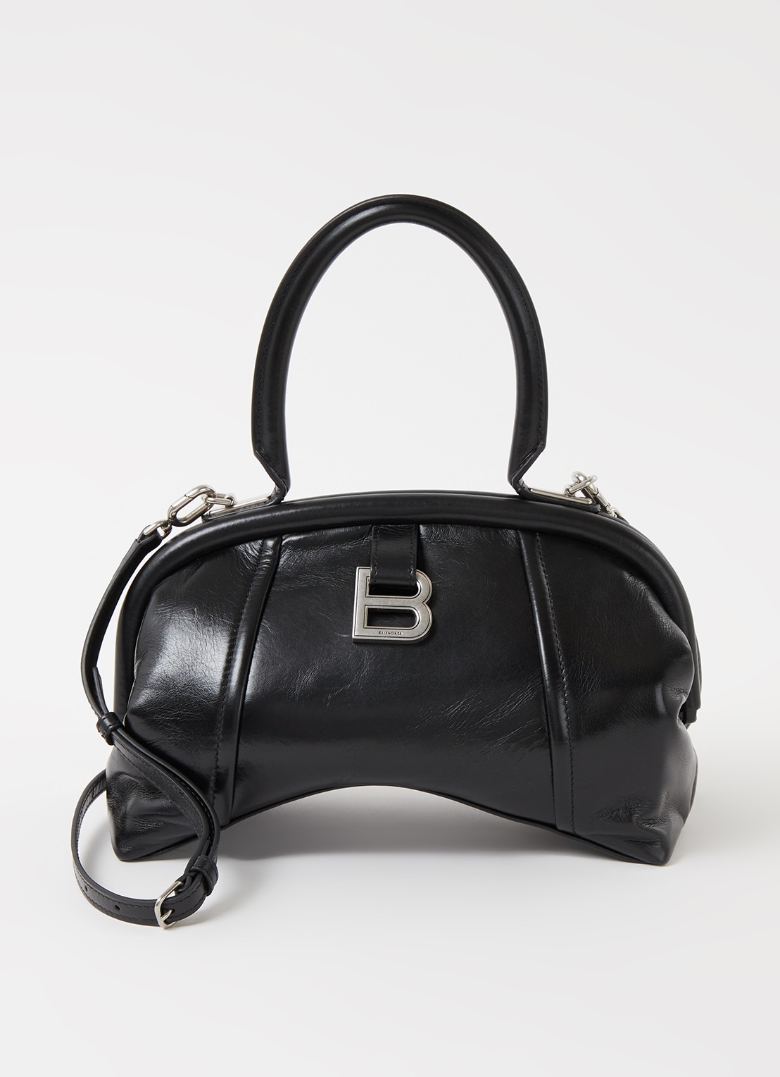 Balenciaga Frame S handtas van kalfsleer - voorkant zwart