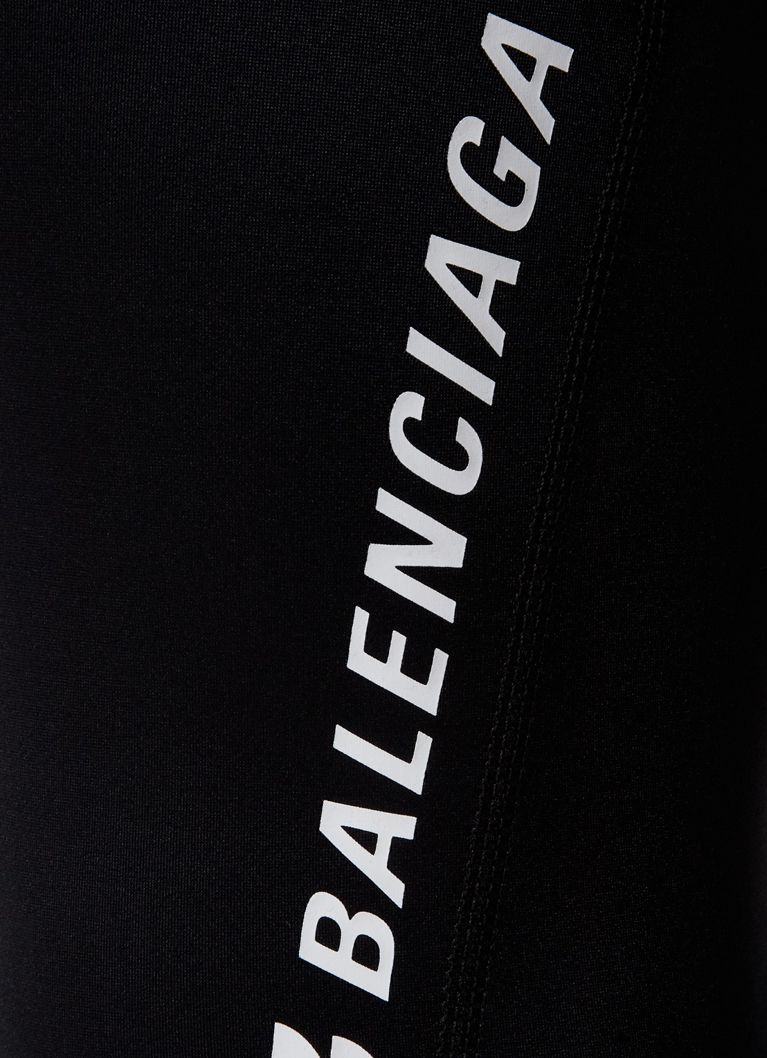 Balenciaga High waist skinny fit legging met logoprint - detail 4 zwart