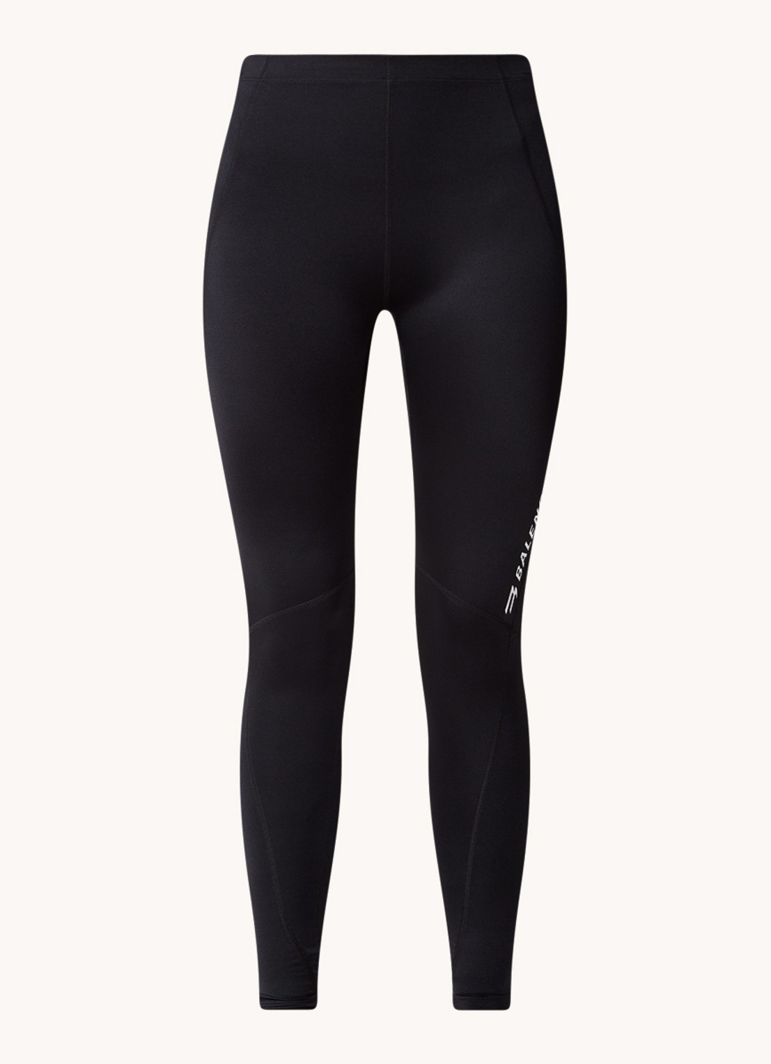 Balenciaga High waist skinny fit legging met logoprint - voorkant zwart