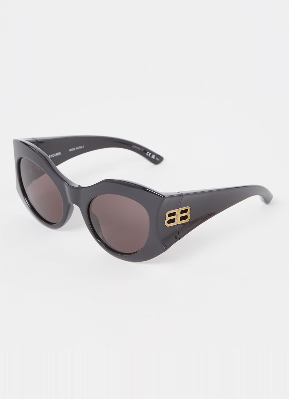 Balenciaga Hourglass zonnebril BB0256S  - voorkant 4 zwart