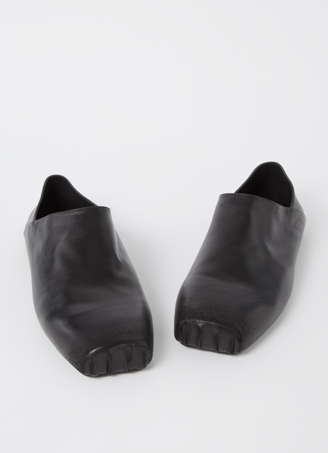Balenciaga Kensington instapper van kalfsleer met destroyed afwerking - detail 3 zwart