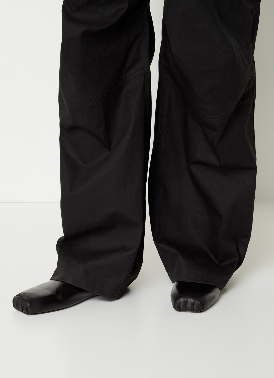 Balenciaga Kensington instapper van kalfsleer met destroyed afwerking - voorkant 2 zwart
