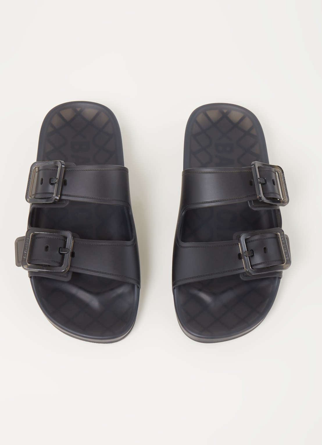 Balenciaga Mallorca slipper met gespdetail - detail antraciet