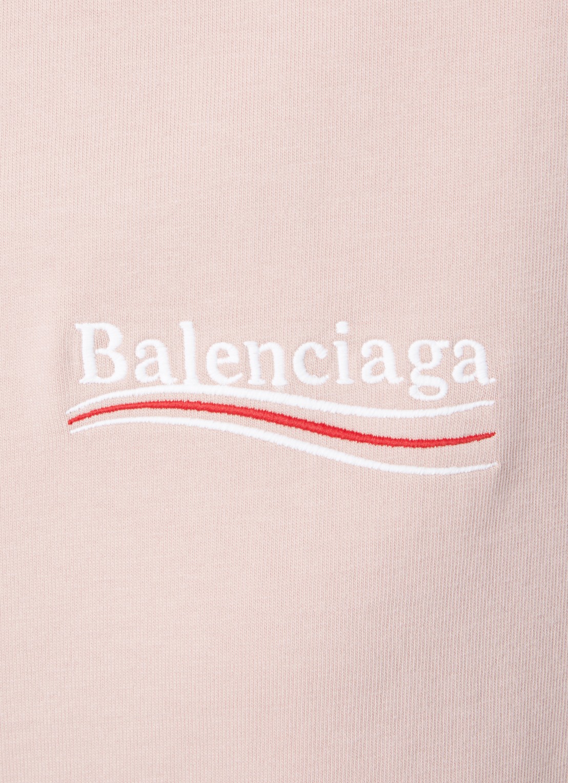 Balenciaga Political Campaign T-shirt met logo- en backprint - detail 3 roze