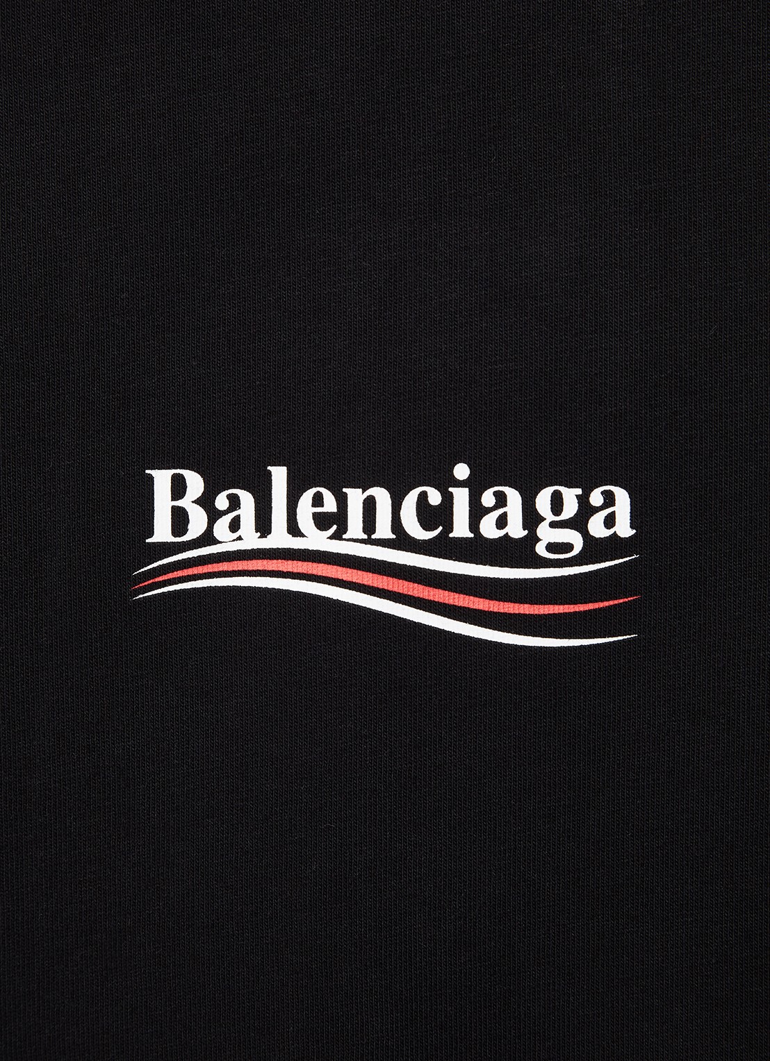 Balenciaga Political Campaign T-shirt met logo- en backprint - detail 2 zwart