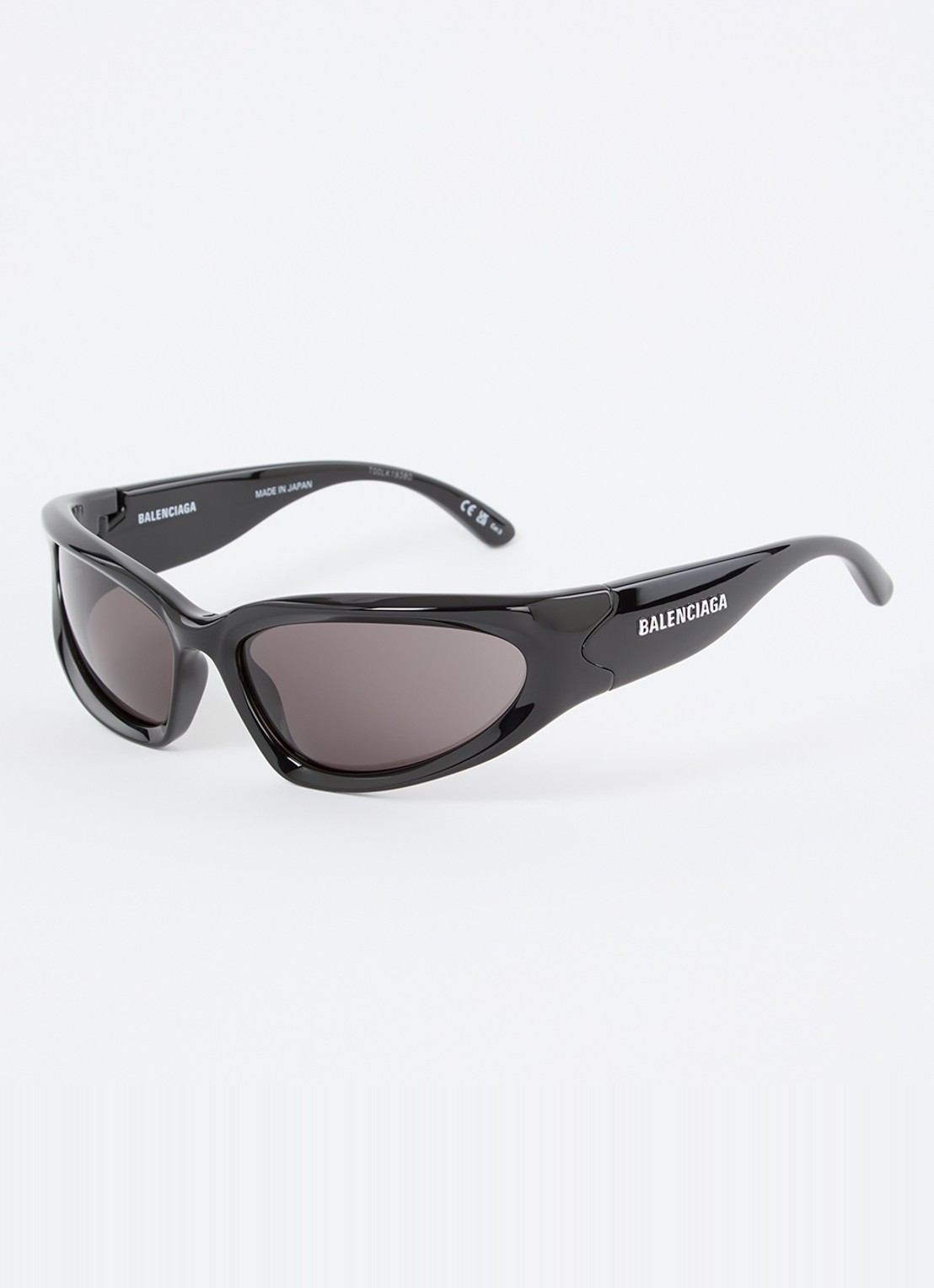 Balenciaga Retro zonnebril BB0157S - voorkant zwart