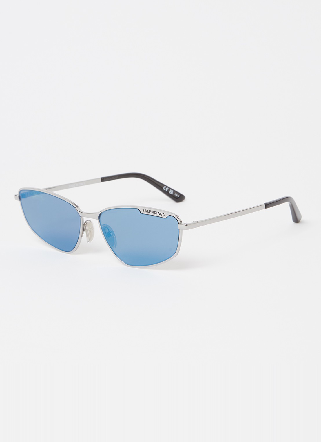 Balenciaga Retro zonnebril BB0277S - voorkant zilver