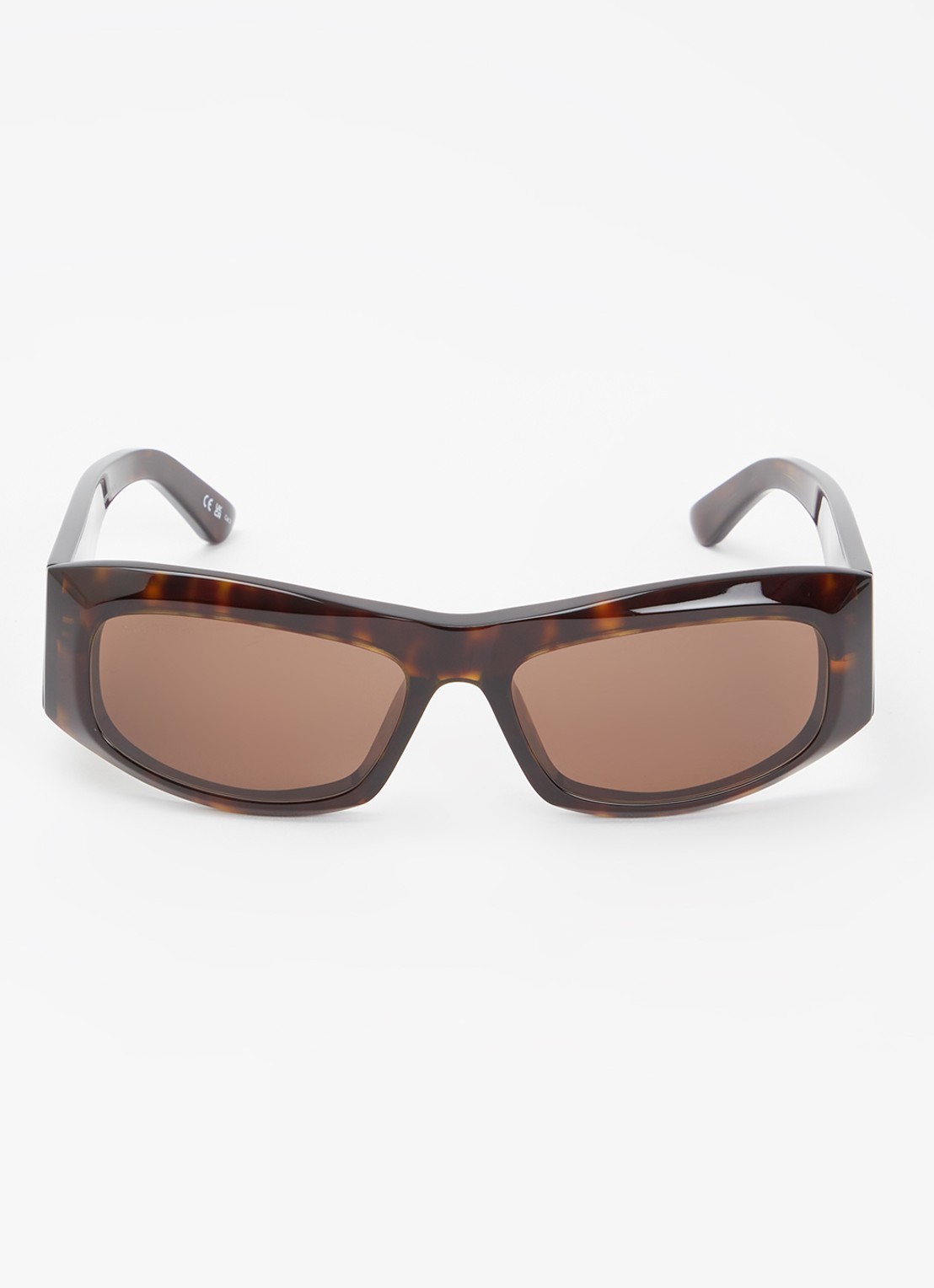 Balenciaga Retro zonnebril BB0395S - detail donkerbruin