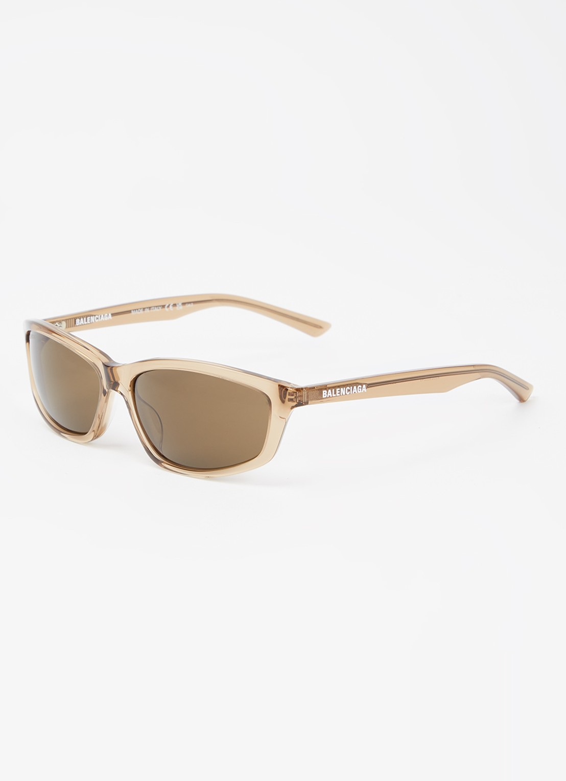 Balenciaga Retro zonnebril BB0401S - voorkant 4 lichtbruin