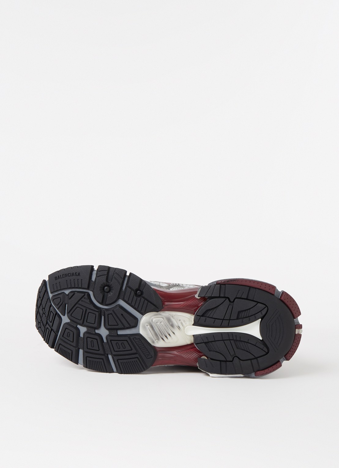 Balenciaga Runner sneaker met mesh details - detail 7 bordeauxrood