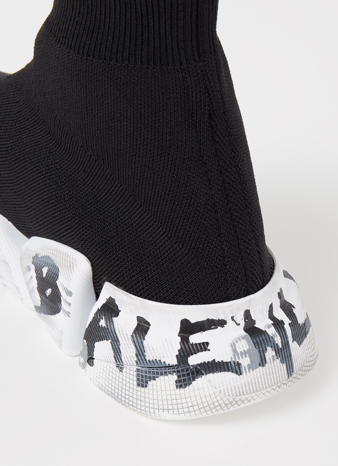 Balenciaga Speed 2.0 Trainer met gebreid bovenwerk - detail 5 zwart