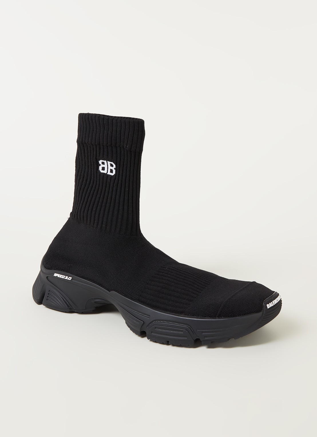 Balenciaga Speed 3.0 Trainer met gebreid bovenwerk - voorkant 5 zwart
