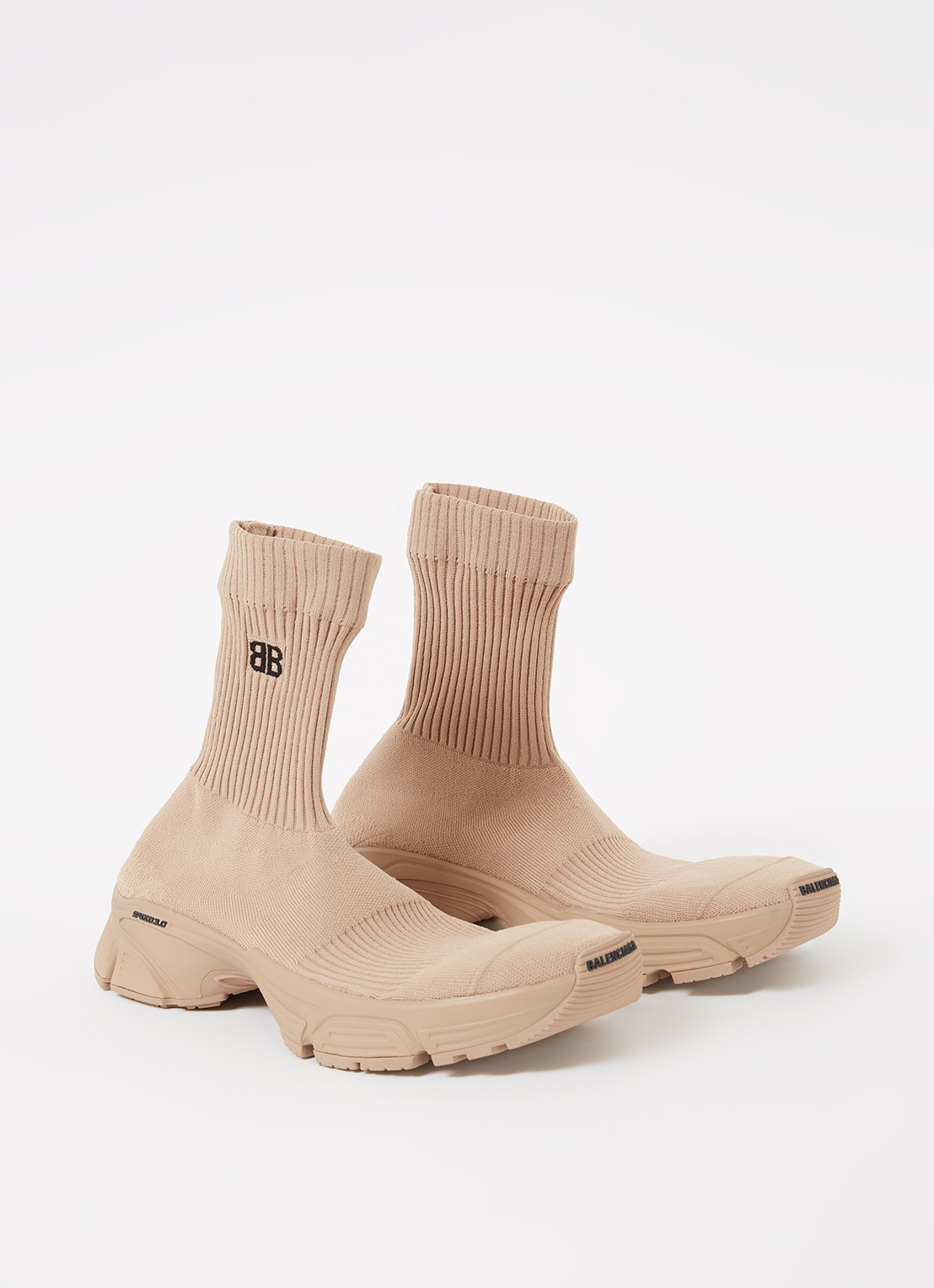 Balenciaga Speed 3.0 Trainer met gebreid bovenwerk - detail beige