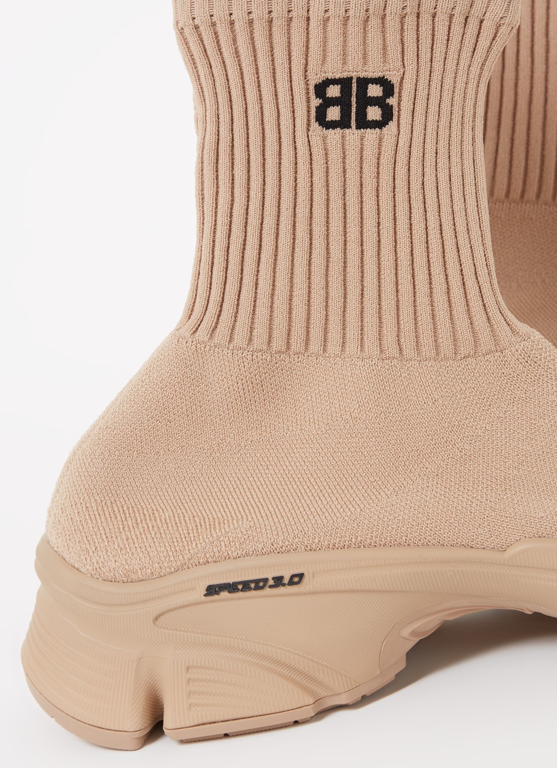 Balenciaga Speed 3.0 Trainer met gebreid bovenwerk - detail 3 beige