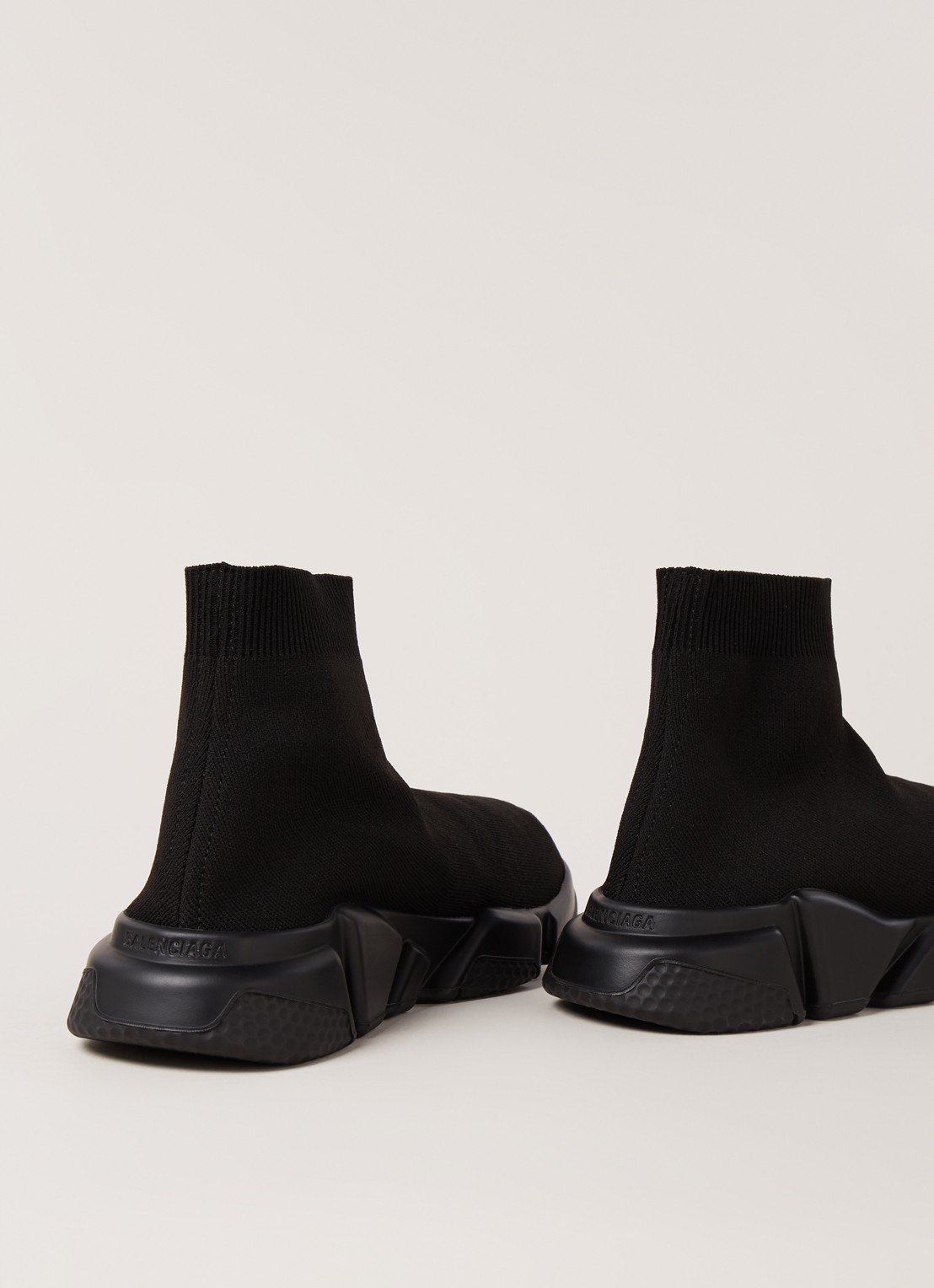 Balenciaga Speed Trainer met logo - detail zwart