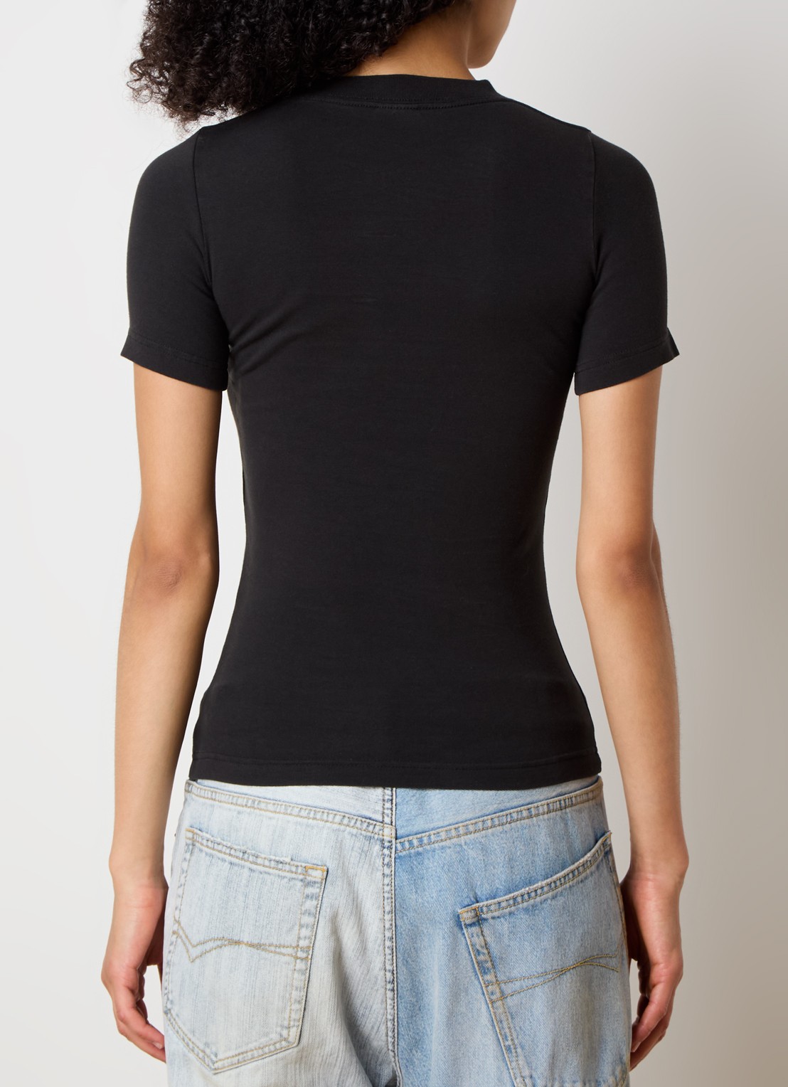 Balenciaga T-shirt met logoprint - achterkant 5 zwart